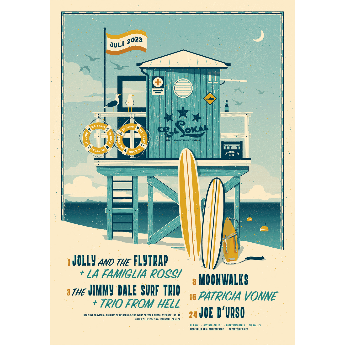 «Lifeguard» Gig Poster