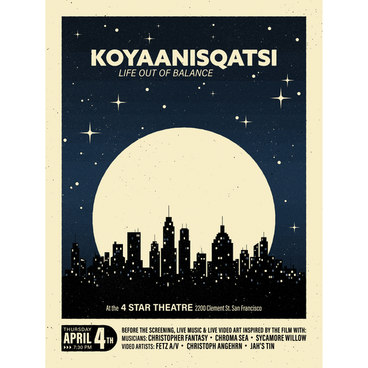 «Koyaanisqatsi» Show Poster